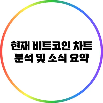 현재 비트코인 차트 분석 및 소식 요약